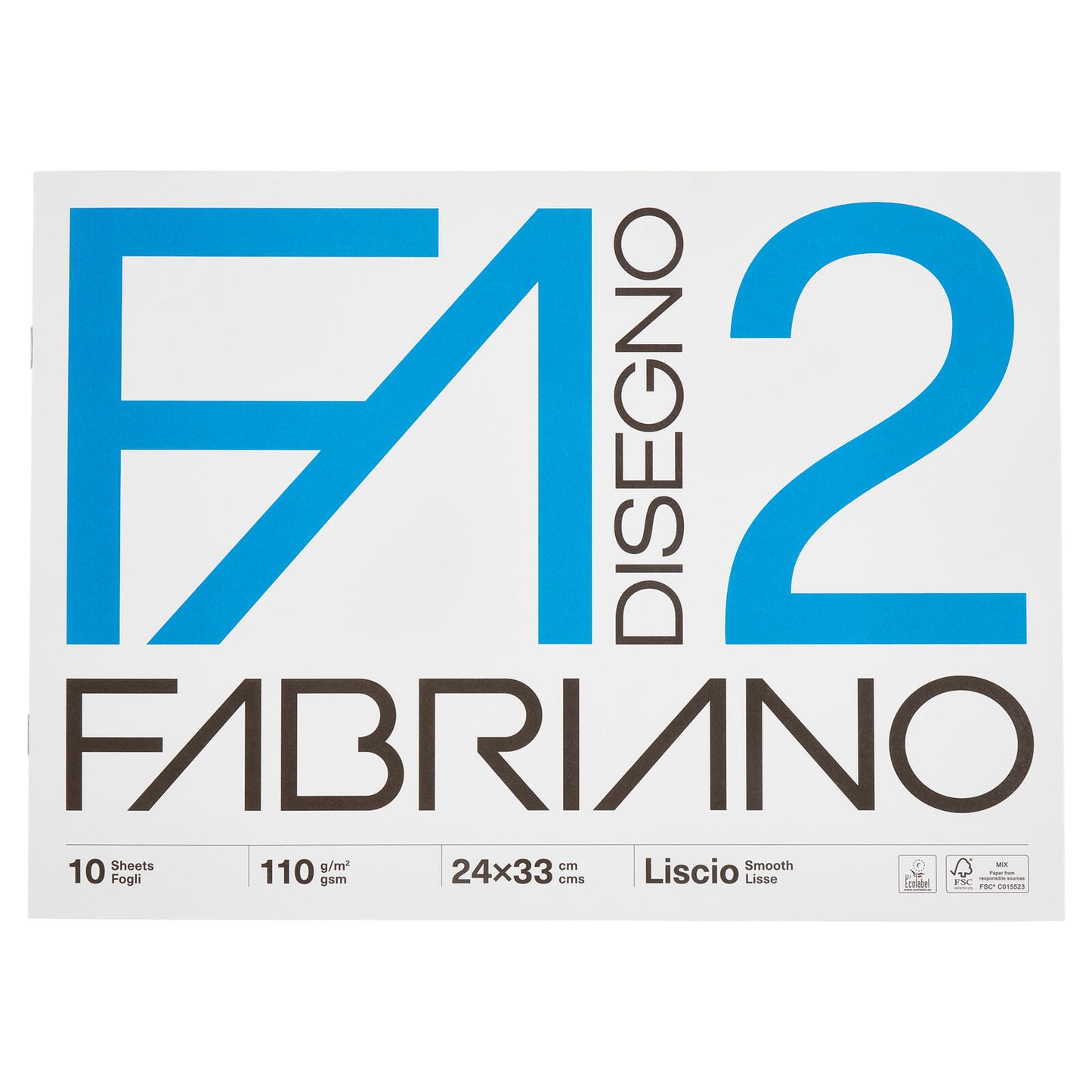 Fabriano Disegno 2 110 g/m² 24x33 cm Liscio 10 Fogli (25528391)