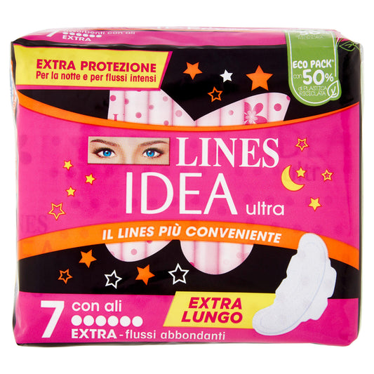 Lines Idea ultra Extra - flussi abbondanti con ali 7 pz (25533761)