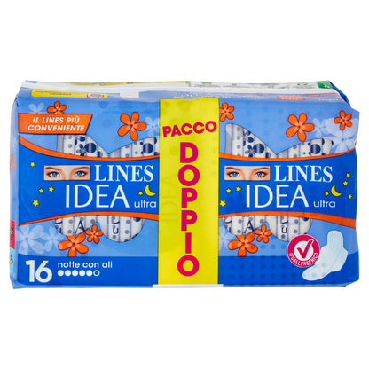 Lines Idea ultra notte con ali 16 pz (25533765)