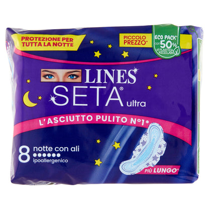 Lines Seta ultra notte con ali 8 pz (25533795)