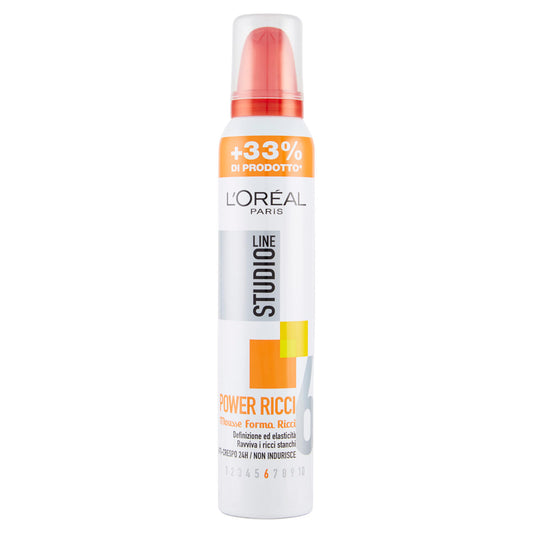 L'Oréal Paris Studio Line Power Ricci, Mousse capelli ricci, 200 ml (25532209)