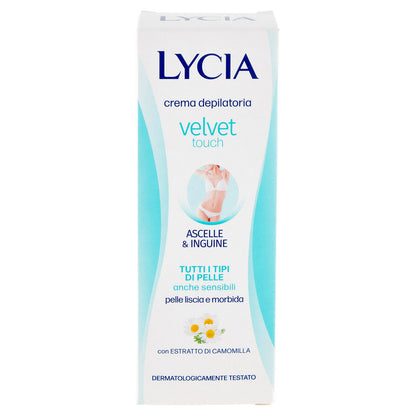 Lycia velvet touch crema depilatoria Ascelle & Inguine Tutti i Tipi di Pelle anche sensibili 100 ml (25534017)