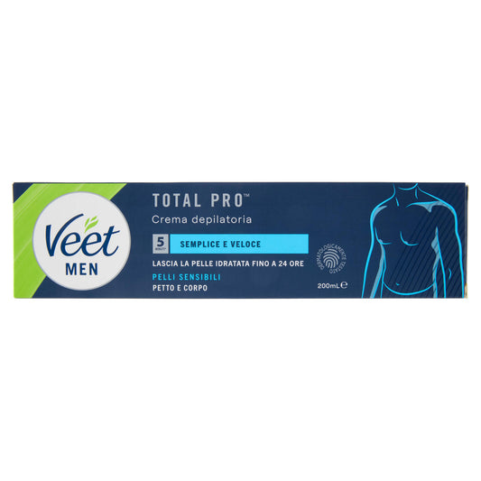 Veet Men Crema Depilatoria Uomo, Pelli Sensibili, 200 ml (25613325)
