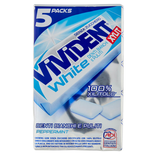 Vivident Xylit White Peppermint 5 Packs 67,5 g (25613637)
