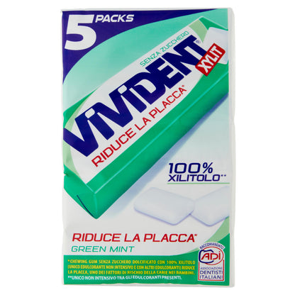 Vivident Xylit Green Mint 5 Packs 67,5 g (25613622)