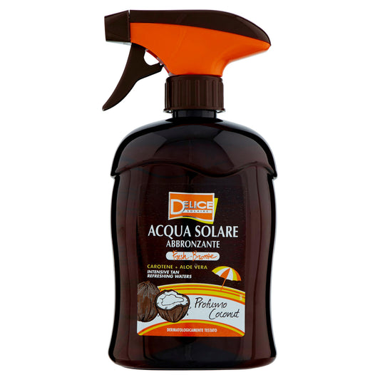 Delice Solaire Acqua Solare Abbronzante Carotene + Aloe Vera Profumo Coconut 500 ml (25525023)