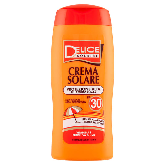 Delice Solaire Crema Solare Protezione Alta Pelle Molto Chiara FP 30 250 ml (25525033)