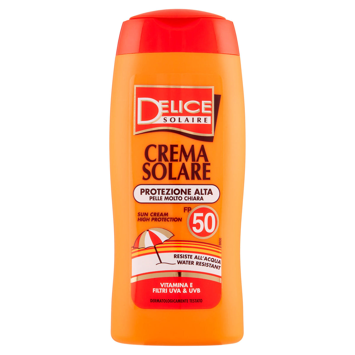 Delice Solaire Crema Solare Protezione Alta Pelle Molto Chiara FP 50 250 ml (25525035)