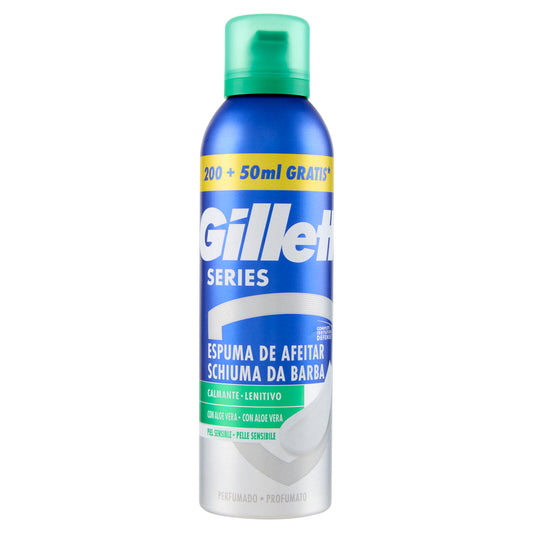 Gillette Series Schiuma da Barba Lenitivo 200 + 50 ml Gratis* (25530578)