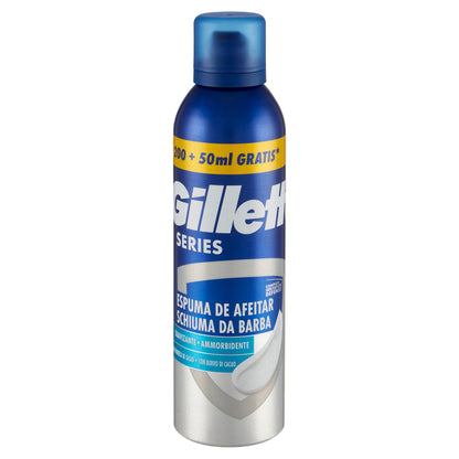 Gillette Series Schiuma da Barba Ammorbidente, 200 + 50ml Gratis (25530577)