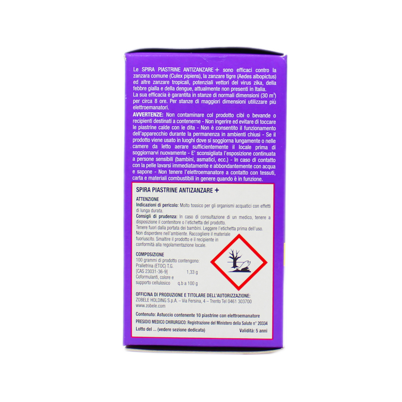 Spira - Insetticida Antizanzara Elettroemanatore + 10 Piastrine (25607374)
