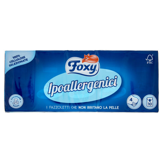 Foxy Ipoallergenici Fazzoletti 10 pz (25529806)