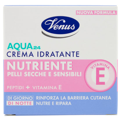 Venus Aqua 24 Crema Idratante Nutriente Pelli Secche e Sensibili 50 mL (25613372)