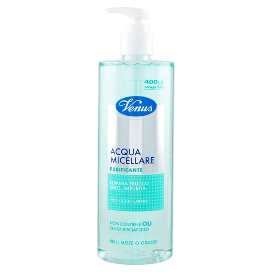 Venus Acqua Micellare Purificante Pelli Miste o Grasse 400 mL (25613366)