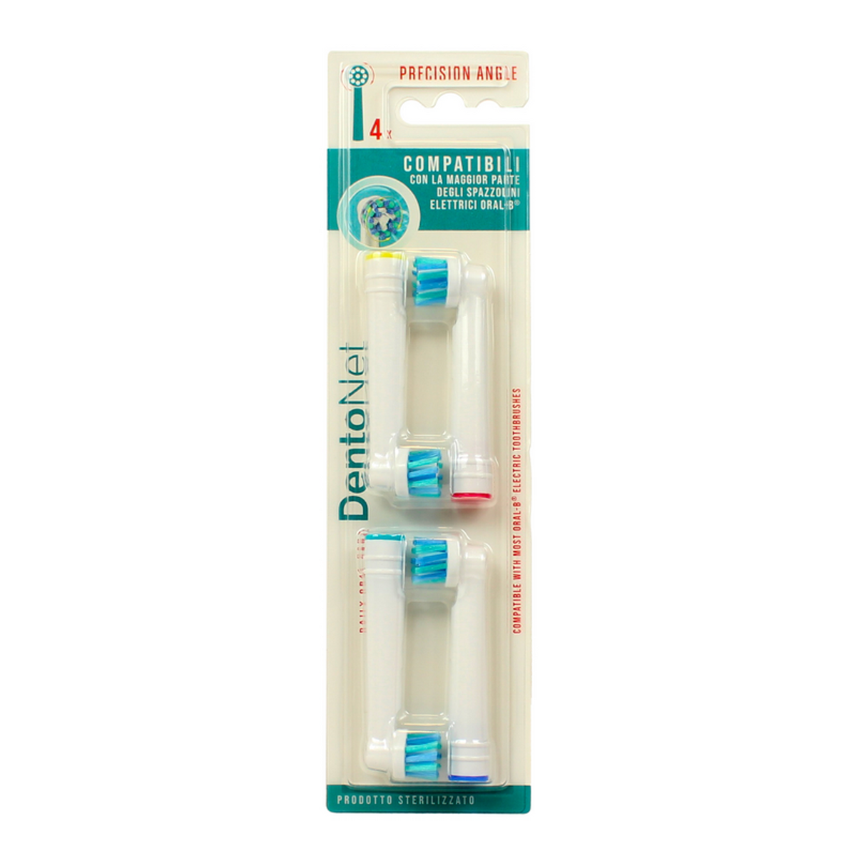 DENTONET - Ricambi spazzolini elettrici EB50 - 4 pezzi (25525090)
