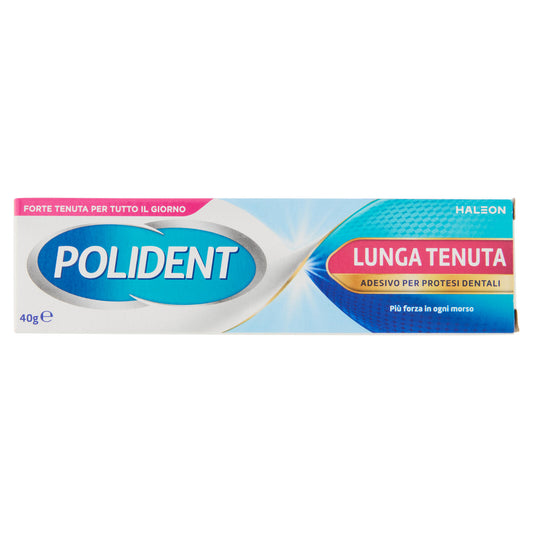 Polident lunga tenuta adesivo per protesi dentiera giornaliera ad alto comfort fino a 12 ore 40gr (25580009)