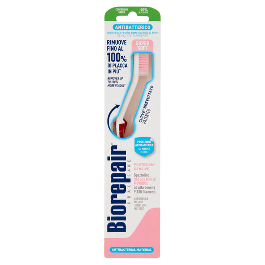 Biorepair Curve Protezione Gengive Spazzolino Setole Molto Morbide Antibatterico (25520711)