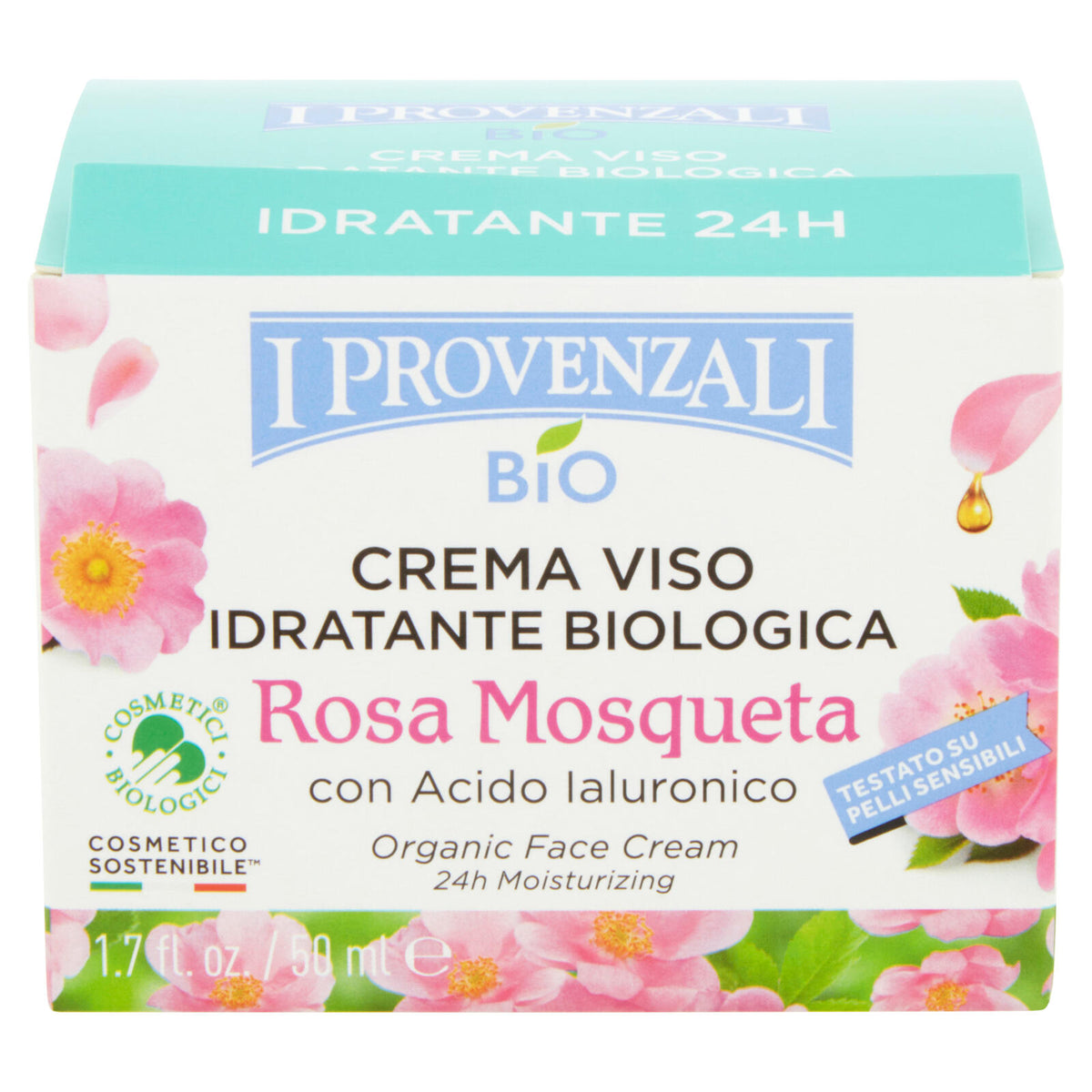 I Provenzali Bio Crema Viso Idratante Biologica Rosa Mosqueta 50 ml (25531119)