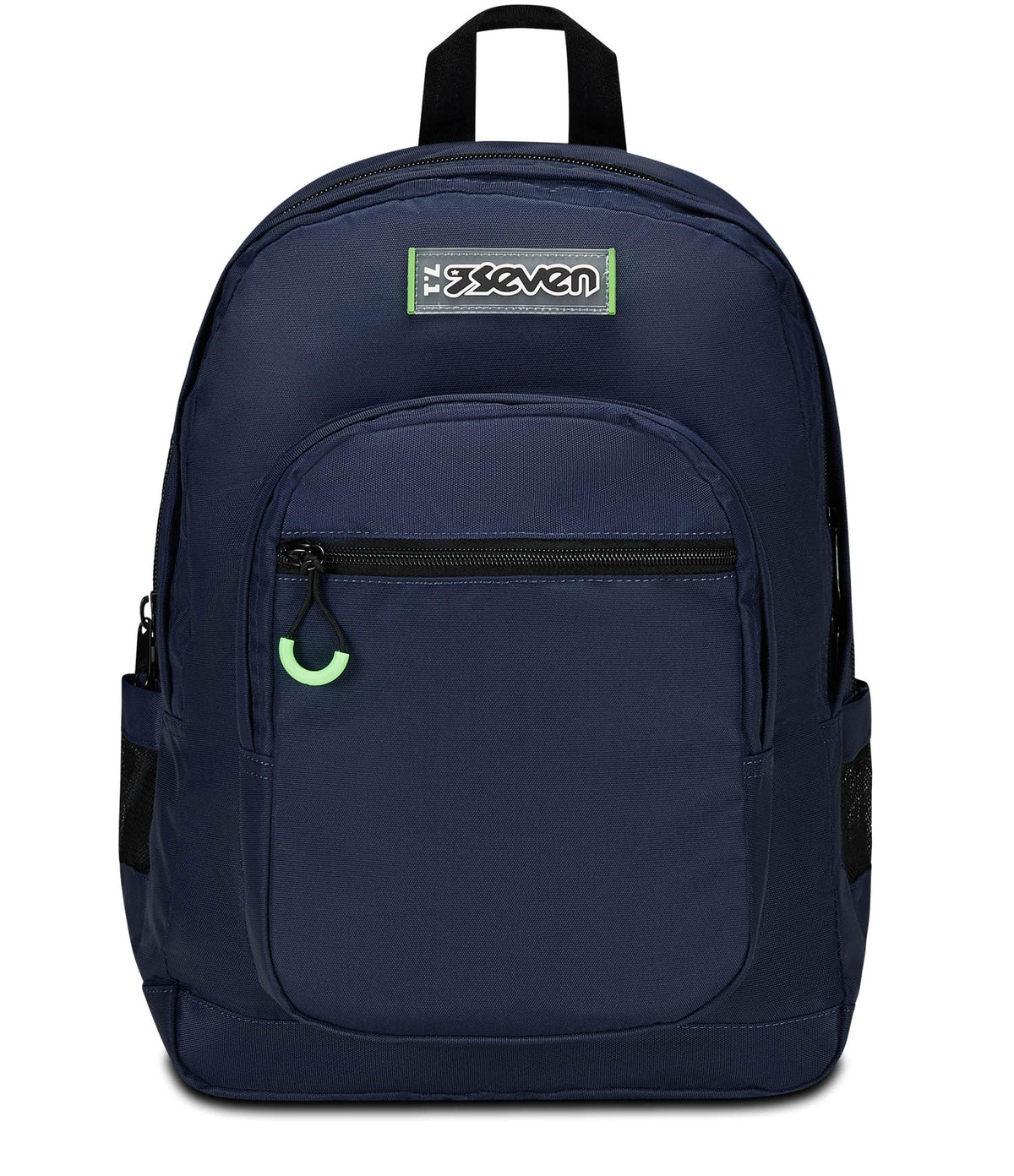 SEVEN Zaino Scuola Freethink, Blu, Unisex, Zaino Doppio Scomparto Con Supporto USB, Tasca Porta PC o Tablet e Tasca Porta Borraccia, Zaino Medie e Superiori (25600971)