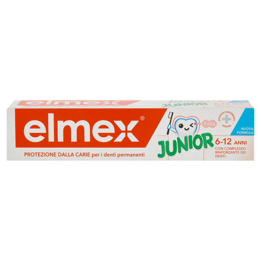 elmex dentifricio Junior bimbi, bambini 6-12 anni 75 ml (25526191)
