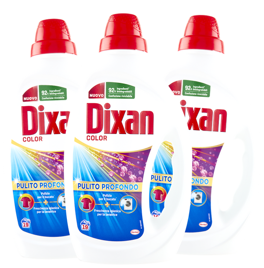 Pacchetto TRIPACK Dixan Color 19 Lavaggi