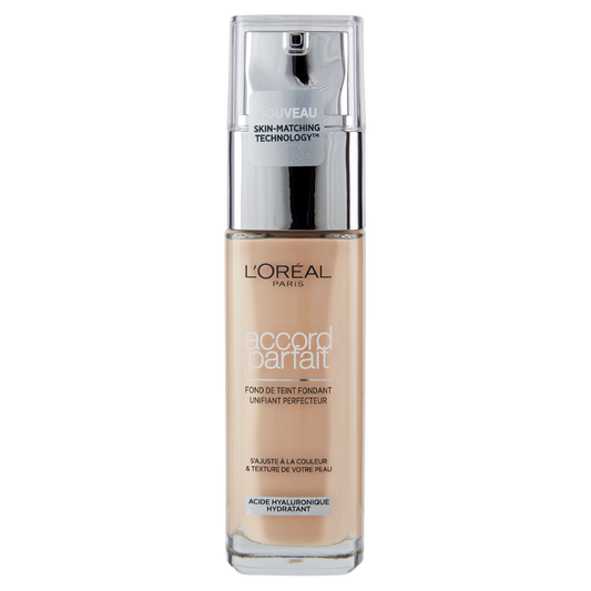 L'Oréal Paris Accord Parfait, Fondotinta Liquido con Acido Ialuronico, 1.5.N Lin/Linen, 30 ml (25531665)