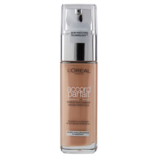 L'Oréal Paris Accord Parfait, Fondotinta Liquido con Acido Ialuronico, 4.N Beige/Beige, 30 ml (25531677)