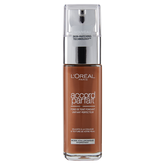 L'Oréal Paris Accord Parfait, Fondotinta Liquido con Acido Ialuronico, 8.5.D/8.5.W Toffee, 30 ml (25531683)