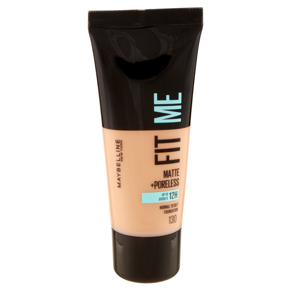 Maybelline New York Fondotinta Fit Me Matte&amp;Poreless, Finish Opacizzante, 130 Buff Beige 30 ml (25558903)