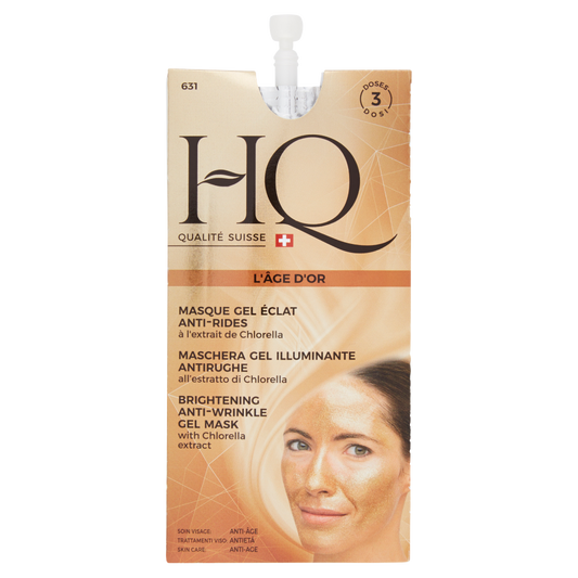 HQ Maschera Gel Illuminante Antirughe all'estratto di Chlorella 3 Dosi 15 ml (25531041)